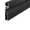 Profilé alu plinthe noir 1m