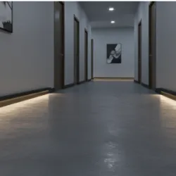 Profilé alu plinthe noir 1m