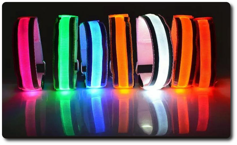 Brassard LED pour téléphone.. 3 réglages, 3 couleurs