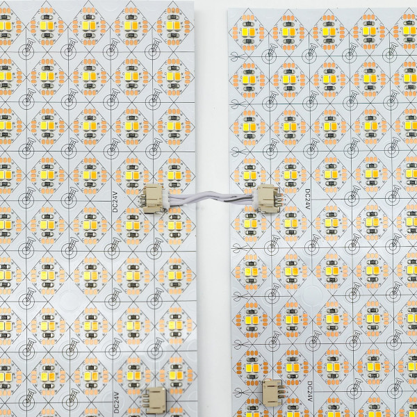 feuilles LED assemblage