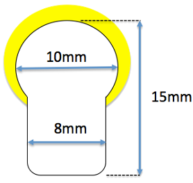 dimensions neon flexible LED SF
