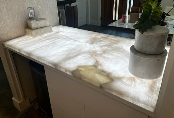 table rétroéclairée feuilles LED