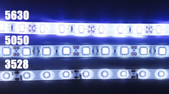 comparatif des 3 gammes de rubans LED