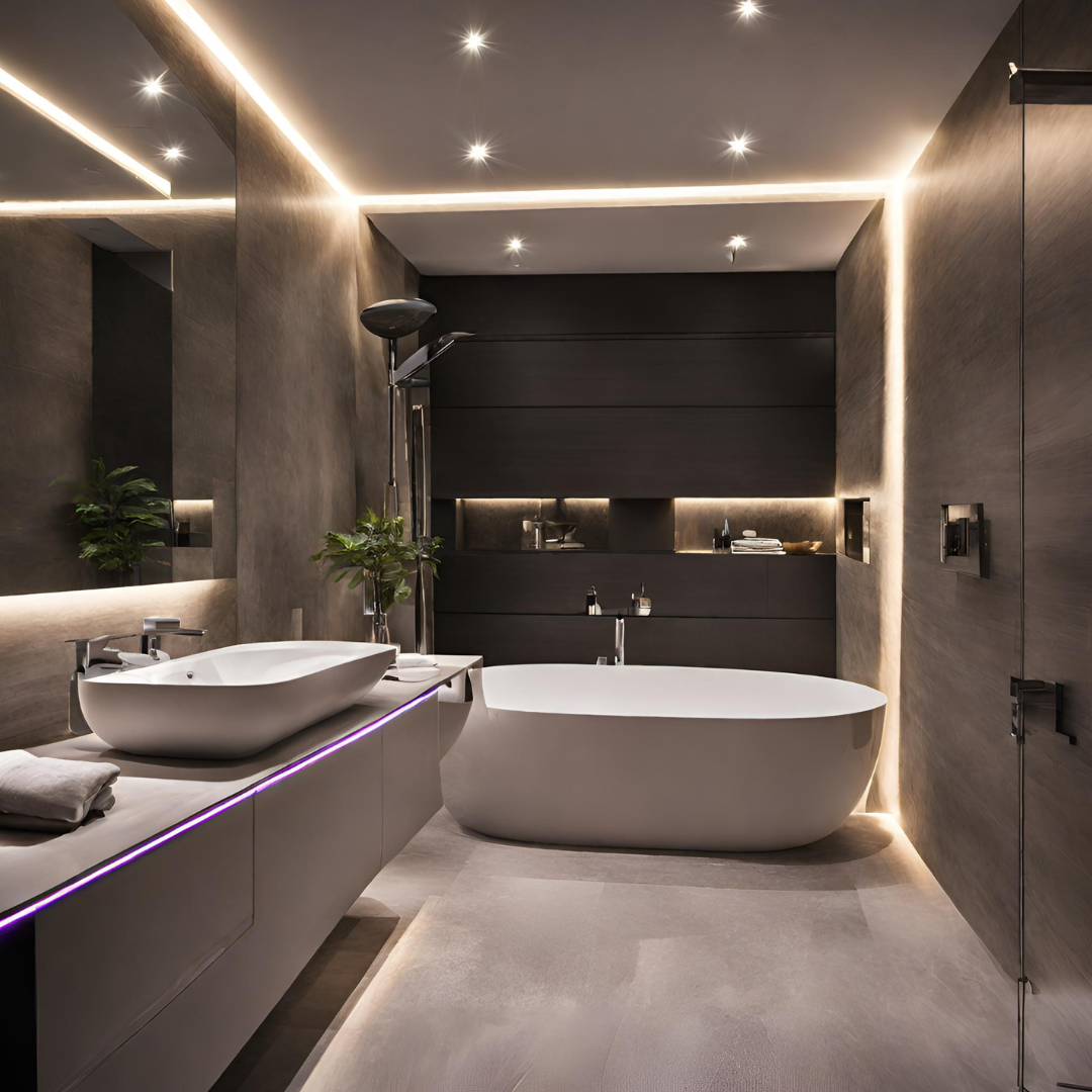 Une ambiance lumineuse et relaxante dans votre salle de bain
