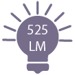 525 lumens/m