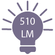 510 lumens