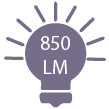 850 lumens
