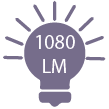 1080 lumens/m