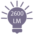 2600 lumens/m