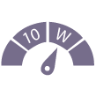 10W