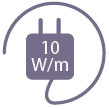 10 watts/m