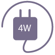 4 watts