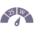 25W