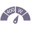 400W