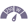 250W
