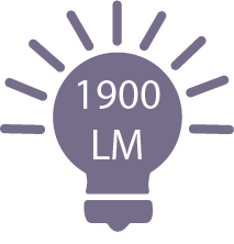 1900 lumens/m