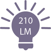 210 lumens