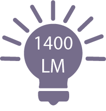 1400 lumens