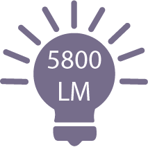 5800 lumens