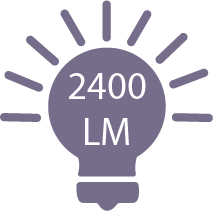 2400 lumens